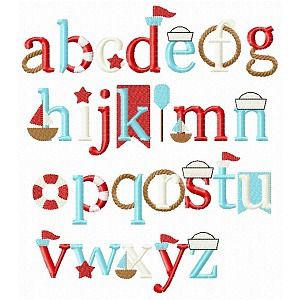 Clip art image of alphabets representing different font styles