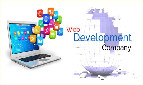 Web development softwares on a computer