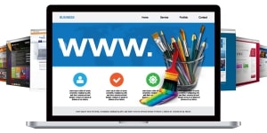 Conceptual image of website design services